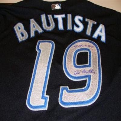 Jose Bautista Signed Uniform - Authentic - Autographed MLB Jerseys