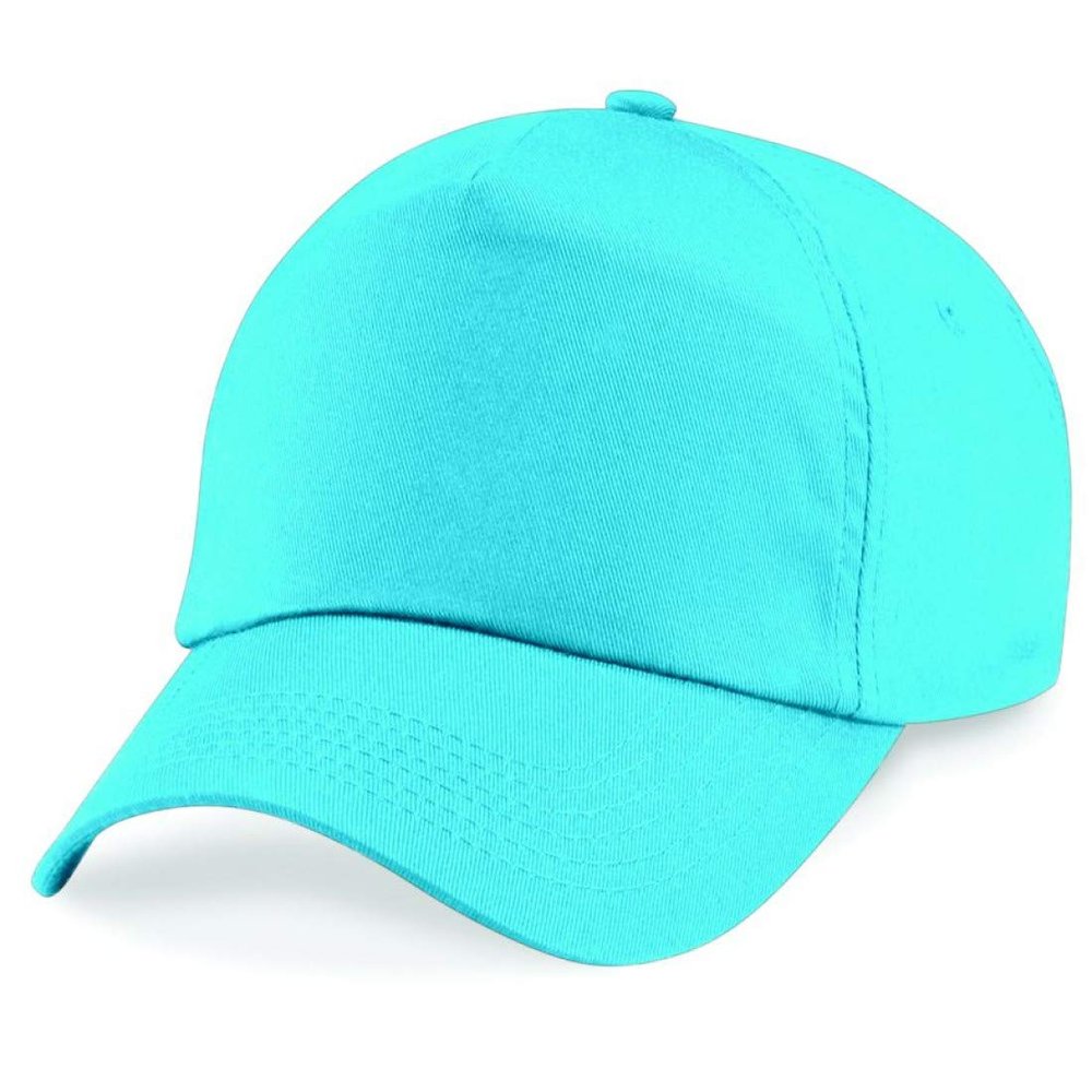 Beechfield Boys Original Cotton Baseball Cap Surf Blue
