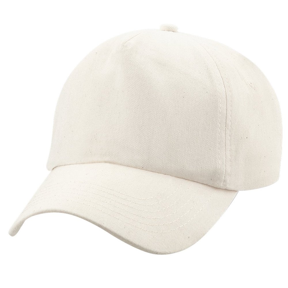 Beechfield Mens Original Cotton Baseball Cap Natural
