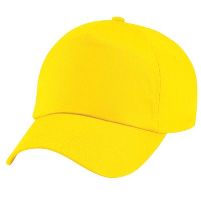 Beechfield Mens Original Cotton Baseball Cap Yellow