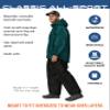 FROGG TOGGS Men's Standard Classic All-Sport 3-Layer Waterproof Breathable Rain Suit, Dark Green/Black, Small view 3