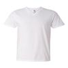 Anvil Adult Lightweight V-Neck T-Shirt S WHITE view 1