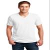 Anvil Adult Lightweight V-Neck T-Shirt S WHITE view 2
