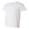 Anvil Adult Lightweight V-Neck T-Shirt S WHITE view 3