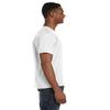 Anvil Adult Lightweight V-Neck T-Shirt S WHITE view 4