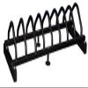 Ader Sporting Goods Solid Rubber Plates Set w/Rack-(10,15,25,35,45) Color & (1.25,2.5,5) Steel Plates view 3