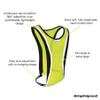 Amphipod Luminous-Lite Reflective Vest for Running, Cycling & Walking, High-Visibility Safety Vest for Low-Light Conditions for Men & Women - Yellow - OSFM view 2