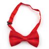 TopTie Mens Formal Solid Red Banded Bow Tie, Breast Cancer Awareness view 2
