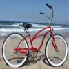 Firmstrong Urban Lady Three Speed Beach Cruiser Bicycle, 26-Inch,Red w/Black Seat,15236 view 2