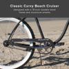 Firmstrong Urban Lady Single Speed - Women's 26" Beach Cruiser Bike (Matte Black) view 3