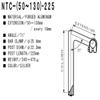 Nitto NTC-225 Stem, NTC-225, 5.1 inches (130 mm), 1.0 inches (25.4 mm), 0.9 inches (22.2 mm), 5.1 inches (130 mm), Silver view 2
