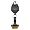 EZ Brush Mini Retractable Golf Club Brush Cleaning Tool with Clip and Brass Bristles view 1