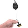 EZ Brush Mini Retractable Golf Club Brush Cleaning Tool with Clip and Brass Bristles view 3