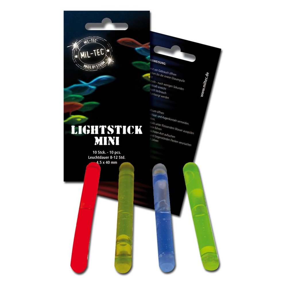 MINILEUCHTSTAB 4 CM BLAU 10 STCK