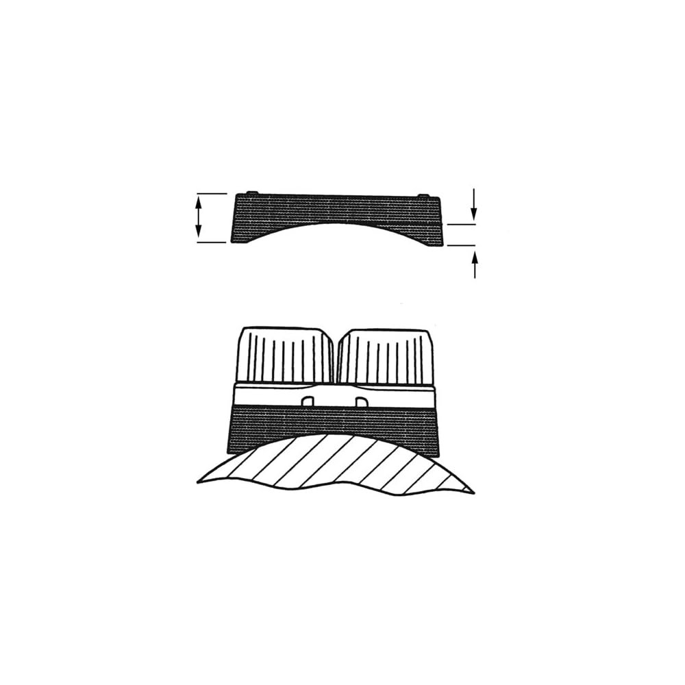Ronstan Medium Curved Surf Base/Riser, Black