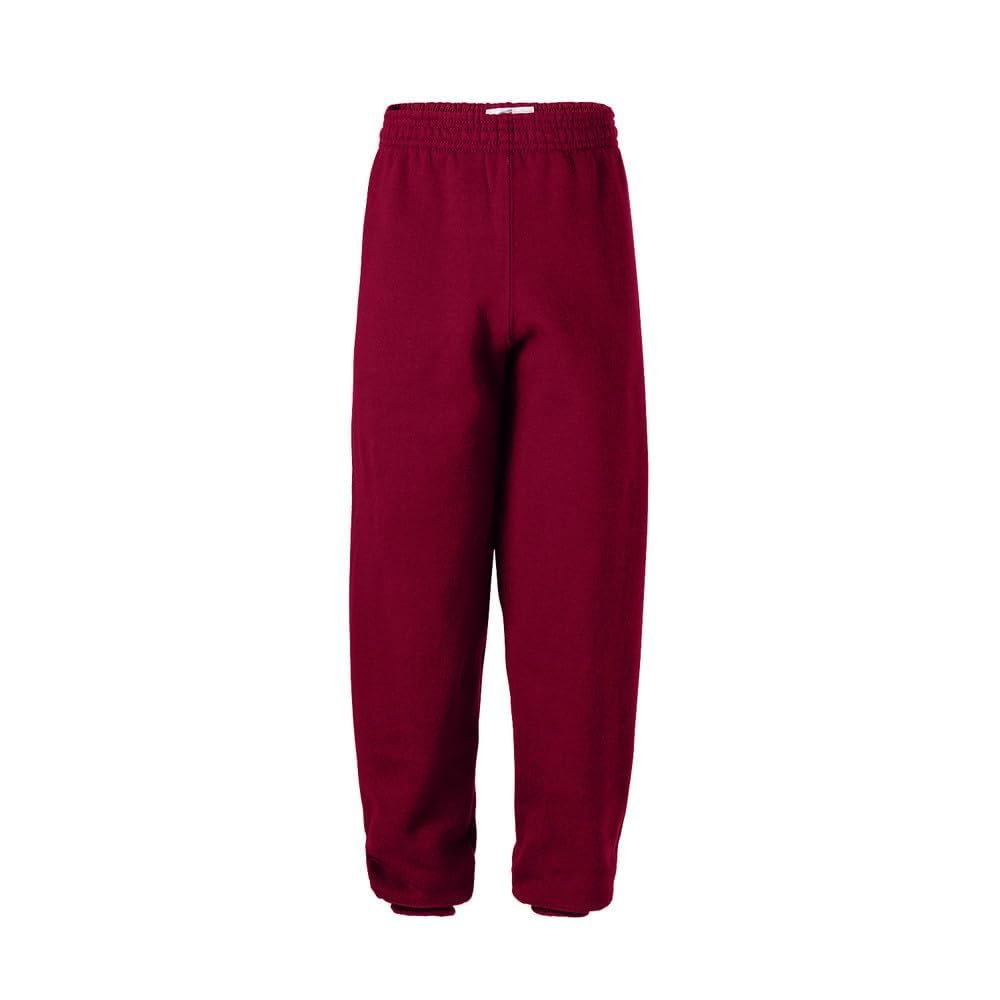 Soffe MJ Boys 8-20 Sweatpant, Maroon, Medium