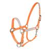 HORZE High-Visibility Adjustable Reflective Horse Halter for Nighttime Horseback Riding - Orange - Warmblood view 1