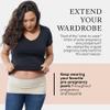 Ingrid & Isabel | Bella Bands Pregnancy Pants Extender | Maternity Pants Extender for Maternity Belly Support, Nude, 1 view 2
