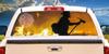 SignMission Firefighter Rear Window Graphicfire Man Truck View Thru Vinyl view 1