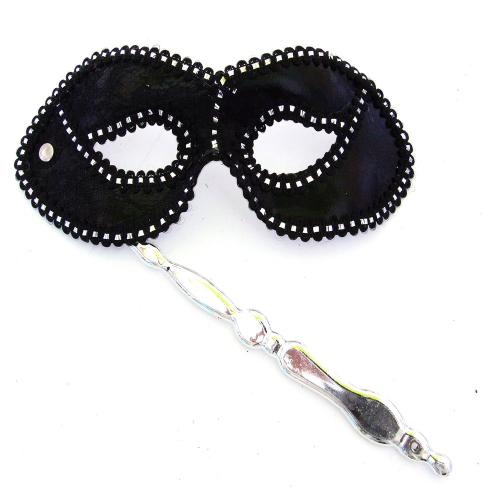 Black Opera Goth Venetian Mask Mardi Masquerade Halloween Prom Costume Rave