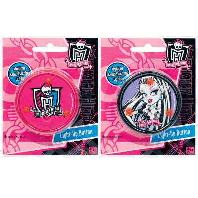 Amscan 210964 Monster High Light Up Button, 1ct