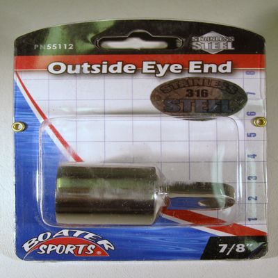 Boater Sports 55112; Stainless Steel Outside Eye End 7/8 Tubing Made by Boater Sports