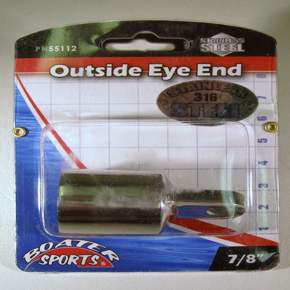 Boater Sports 55112; Stainless Steel Outside Eye End 7/8 Tubing Made by Boater Sports