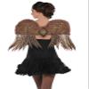 Owl Feather Wings Costume Accessory - 15" X 23", Brown - 1 Pc. view 1