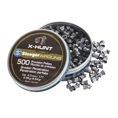 Stoeger X-Hunter, High-Impact & Expansion Heavy Pointed Tip Pellets, .177 Caliber, 500 Count