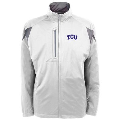 NCAA Men's Texas Christian Horned Frogs Highland Jacket (White/Gunmetal, Small)