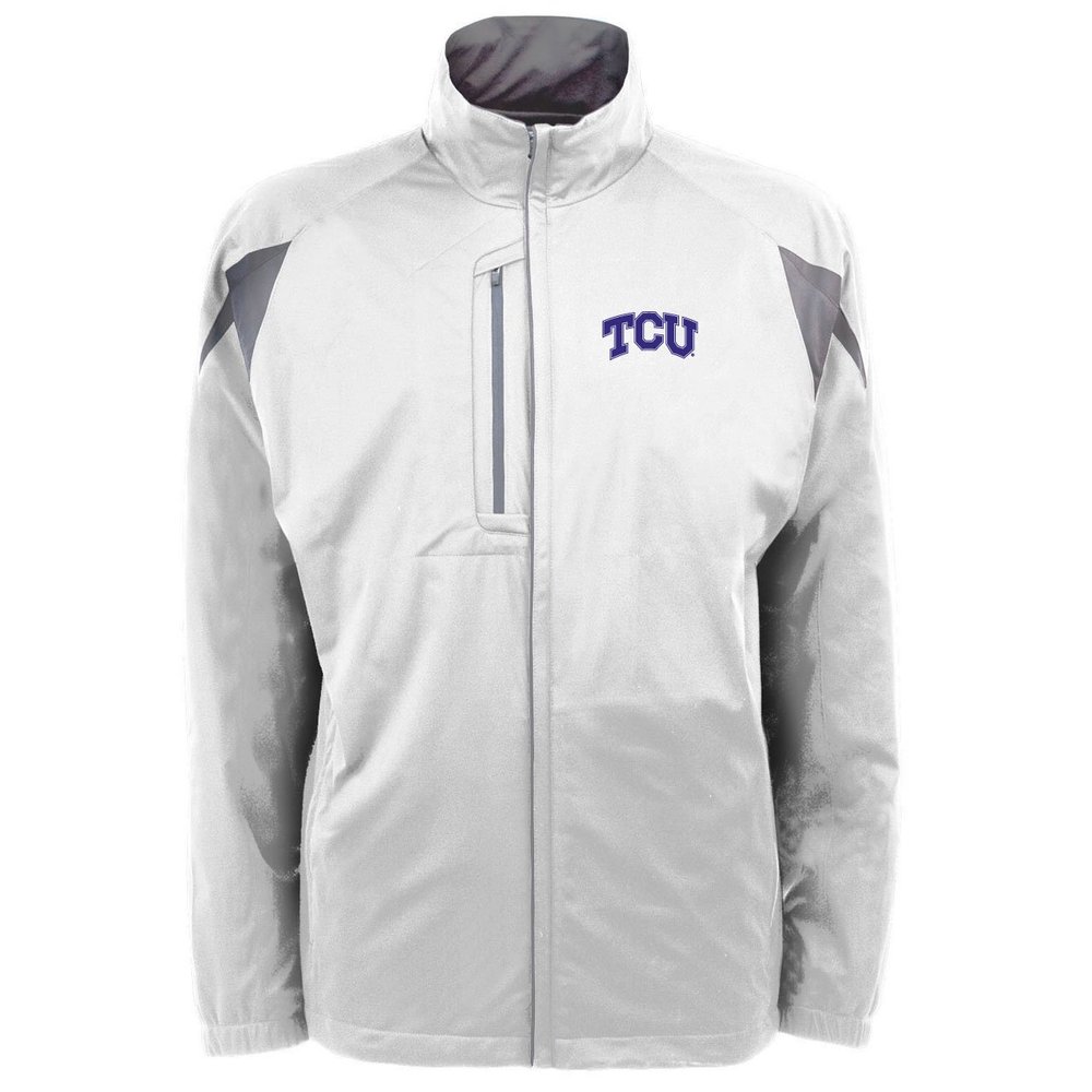 NCAA Men's Texas Christian Horned Frogs Highland Jacket (White/Gunmetal, Small)