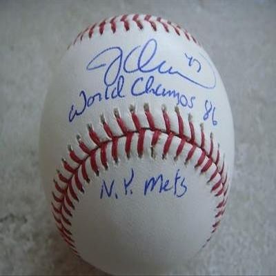 Signed Jesse Orosco Baseball - World Champs 86 Official Ml W coa - Autographed Baseballs