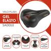 VELO Plush Gel Elasto Saddle - Black, L = 254 X W = 200 Mm view 2