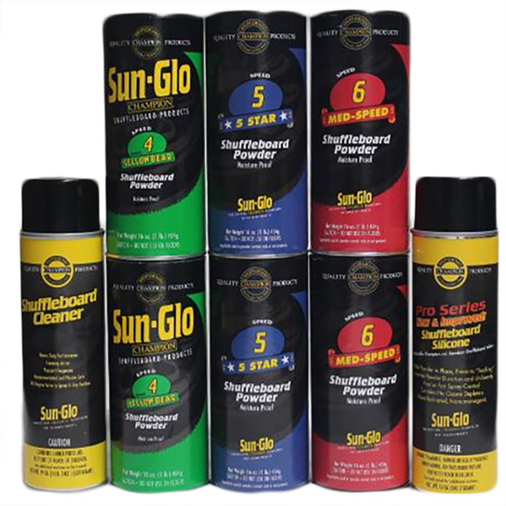 Sun Glo Shuffleboard Performance Sampler Pack - For 9ft to 12ft Tables