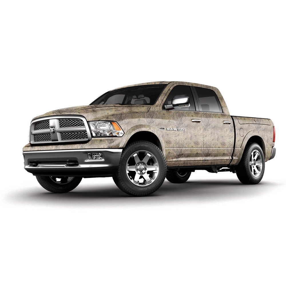 Mossy Oak Graphics Full Body Brush Camouflage Auto Wrap - Camo Vinyl with A Matte Finish - Full Size Standard Length Truck