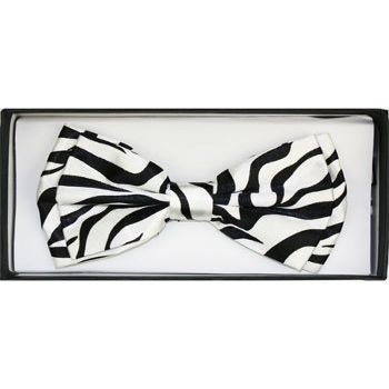 Outer Rebel Large Zebra Bow tie