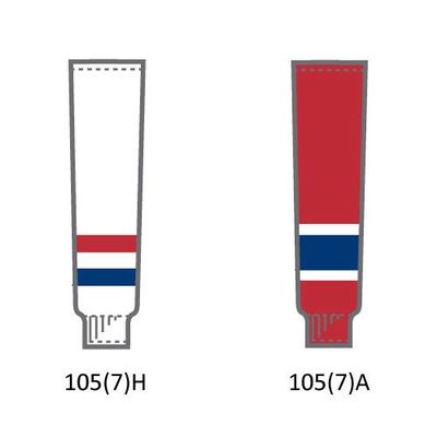 CCM Poly-Knit NHL Hockey Socks Junior - MONTREAL WHITE