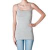 ACTIVE BASIC Plain Long Spaghetti Strap Tank Top Camis Basic Camisole Cotton, Heather Gray/Light Gray, Medium view 1