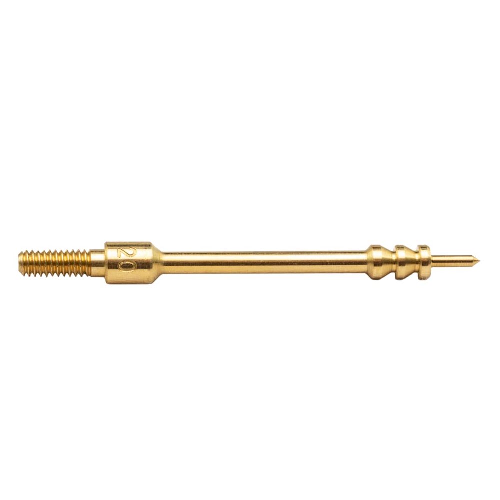Pro-Shot Brass Spear Tip .20 Cal Jag: Benchrest-Quality Patch-Holding Bore Cleaning Tip with Precision #5-40 Threads, Fits Pro-Shot .17.20 Cal Rods, Size-Stamped, Made in USA