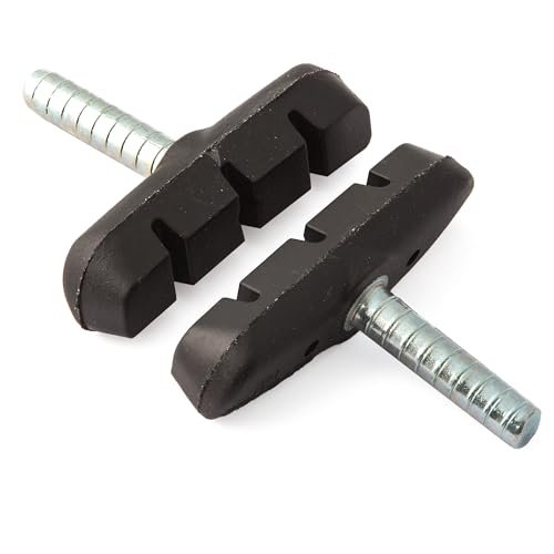 Clarks Mountain Rim Replacement Brake Pads - Pair of 55mm Non-Threaded V-Type Brake Pads for Cantilever Brake Systems Compatible with Mountain Bikes