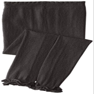 Jefferies Socks Girls 2-6x Pima Cotton Ruffle Footless Tights, Charcoal, 2-4 Years