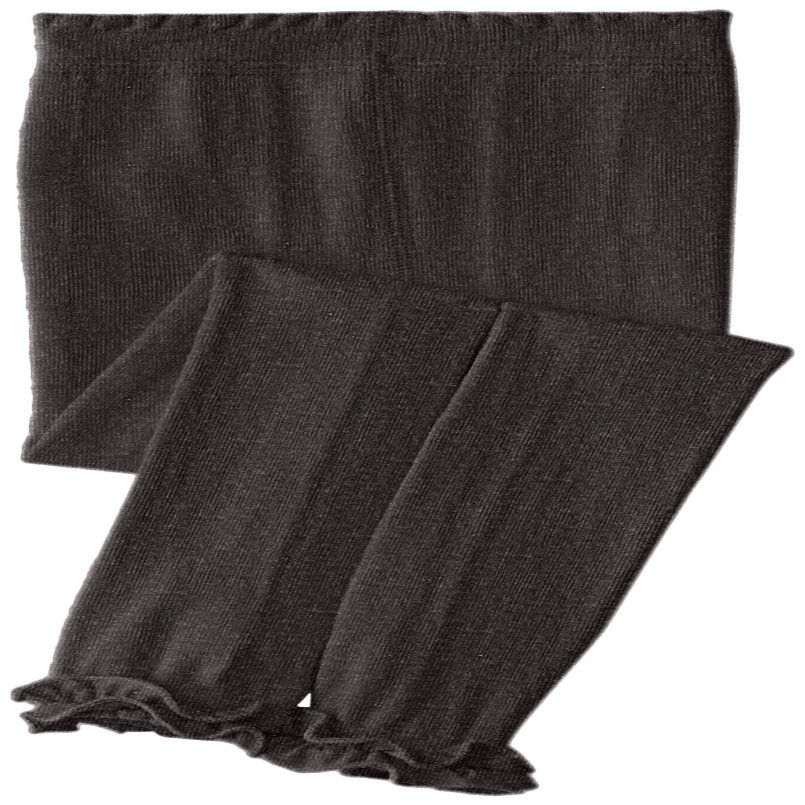Jefferies Socks Girls 2-6x Pima Cotton Ruffle Footless Tights, Charcoal, 2-4 Years