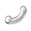 Scrap Metal 23 316L Surgical Steel Bent Curved Barbell 00g 00 Gauge 1 1/4 inch view 1
