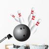 Wallmonkeys Bowling Strike Wall Decal Peel and Stick Graphic (48 in H x 44 in W) WM256526 view 1