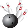 Wallmonkeys Bowling Strike Wall Decal Peel and Stick Graphic (48 in H x 44 in W) WM256526 view 2