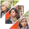 CHARM Neck Warmer for Women and Men - Warm Organic Cotton Headbands Made in Japan Ear Beanie Head Band Dark Gray view 2