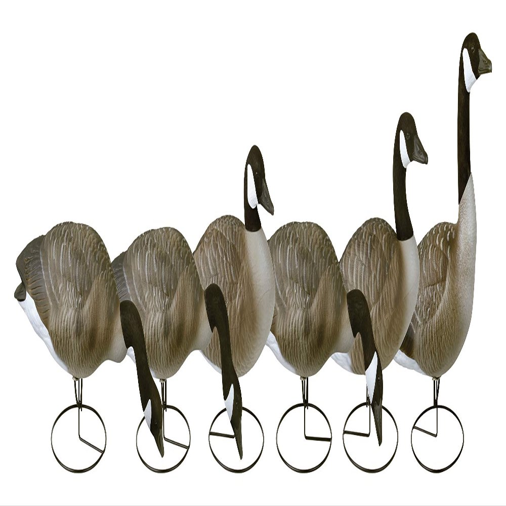 Flambeau Outdoors 8990FBU Storm Front 2 Canada Goose Decoys, Full Body Flocked Heads - 6-Pack