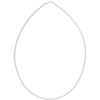 1.6mm Sterling Silver Sparkle Diamond Cut Round Omega Necklace for Women Nickel Free Italy 18 inch view 1