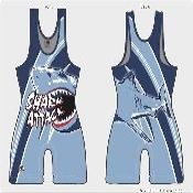 Brute Shark Attack Wrestling Singlet -YM