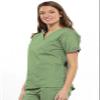 Cherokee Women's V Neck Scrubs Shirt, Sage Green, X-Small view 4